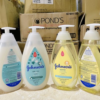 Sữa tắm và tắm gội toàn thân mềm mịn Johnson's baby 500ml