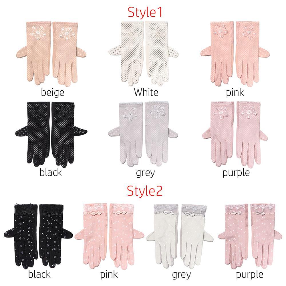 1 Đôi Găng Tay Chống Nắng Mỏng Có Thể Chạm Màn Hình Cảm Ứng Cho Nữ