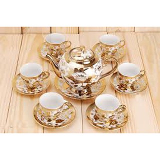 Bộ Cốc Chén Kèm Khay+ Bình thủy tinh(Bộ Ly Thủy Tinh)