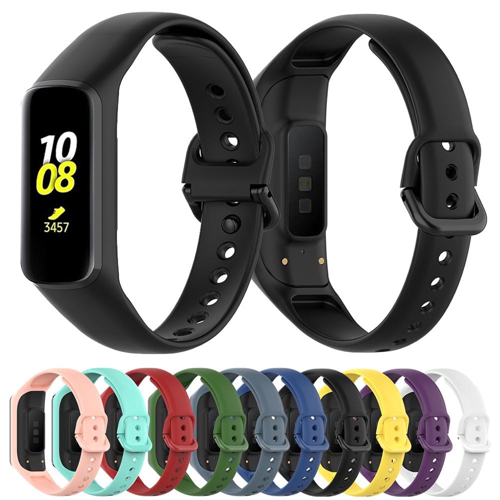 Dây Đeo Thay Thế Chất Liệu Silicon Màu Trơn Cho Samsung Galaxy fit-e SM-R375