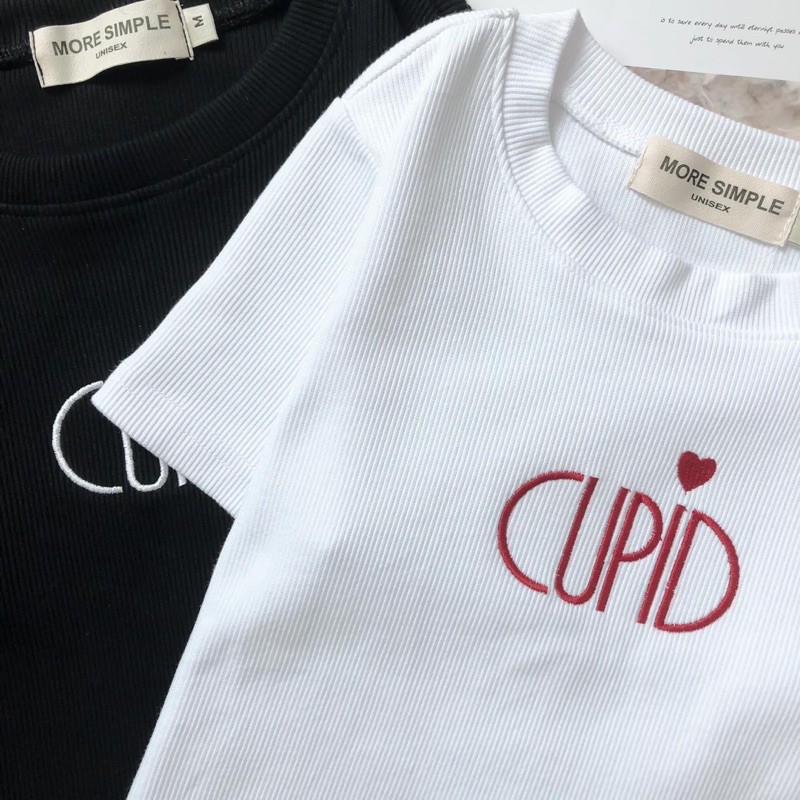 Áo Croptop tay ngắn form ôm CUPID ulzzang ( Ảnh thật 100% )