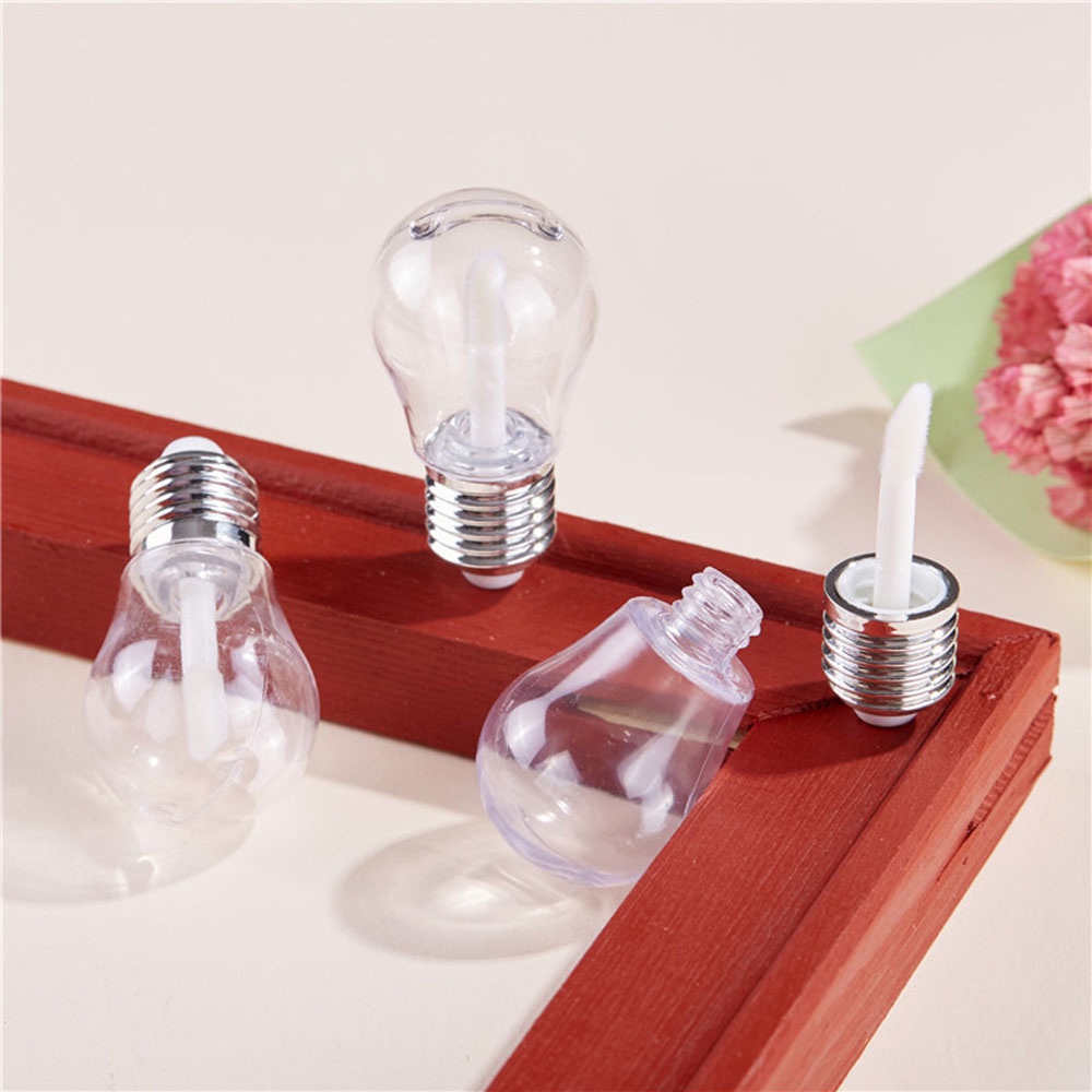 (Hàng Mới Về) Set 1 / 5 Ống Nhựa Rỗng Đựng Son Dưỡng Môi Hình Bóng Đèn Mini 9ml