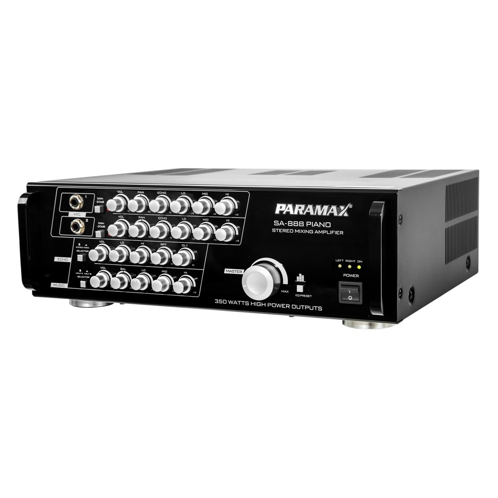 Amply PARAMAX SA-888 PIANO NEW + Tặng đầu DVD Arirang AR-36