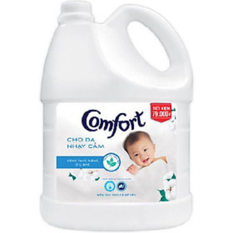 Nước xả vải Comfort trắng can 3,8kg