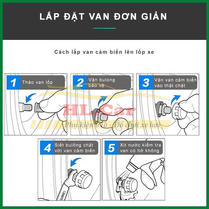 Cảm Biến Áp Suất Lốp Ô Tô - Xe Hơi Gắn Ngoài Cao Cấp , Pin Sạc Năng Lượng Mặt Trời, Màn Hình LCD Độ Bền 5 Năm