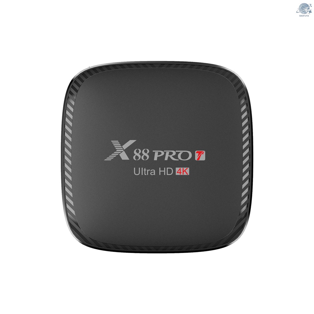 Tv Box X88 Pro T Android 10.0 Uhd 4k Allwinner H313 Quad-Core H.265 Vp9 2.4g / 5g 100m Lan 1gb + Điều Khiển Từ Xa