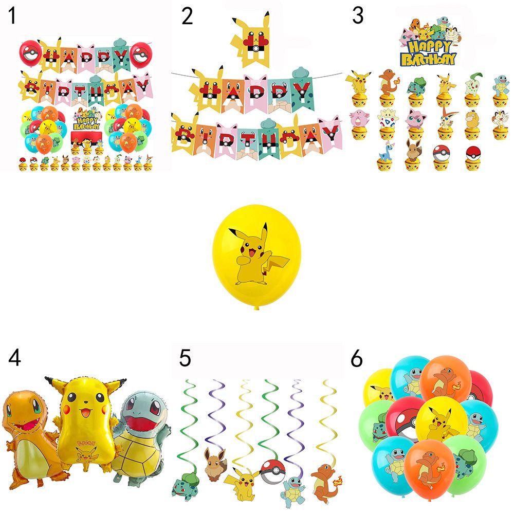Que Cắm Trang Trí Bánh Sinh Nhật Hình Pikachu Đáng Yêu Dùng 1 Lần