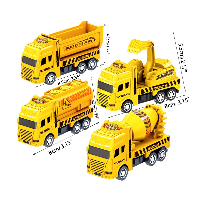 Mô Hình Xe Tải Đồ Chơi Mini Chống Va Chạm Cho Bé