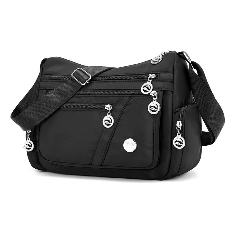 Túi đeo vai bằng vải nylon chống thấm nước tiện dụng dành cho nữ trung niên và lớn tuổi