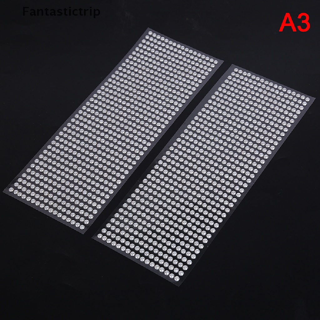 [Hàng mới về] Set 2 tờ miếng dán ngọc trai giả 3D trang điểm lông mày/cơ thể tự dính thời trang
