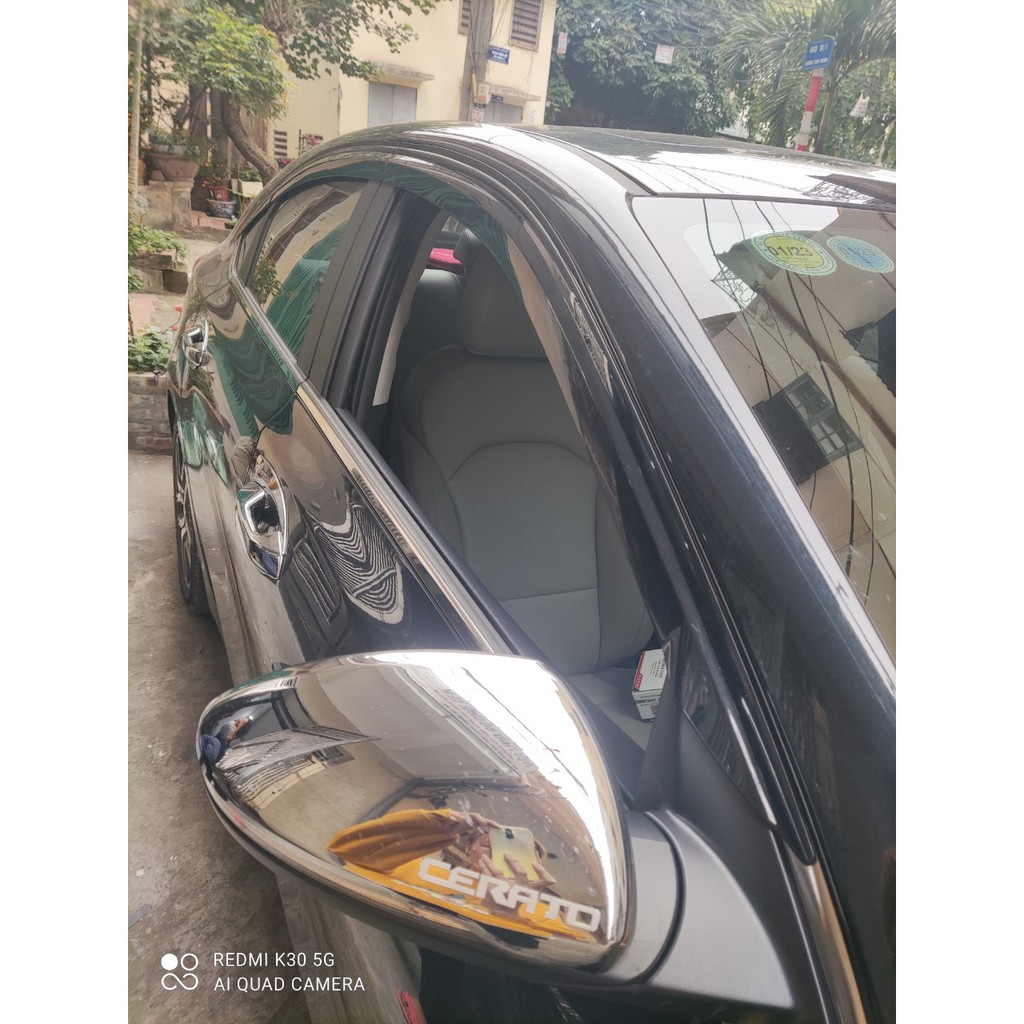 Bộ 2 Ốp Gáo Gương Xe Kia Cerato 2019 2020 2021 2022 Mạ CROM/ Carbon cao cấp có sẵn keo dán 2 mặt chuyên dụng
