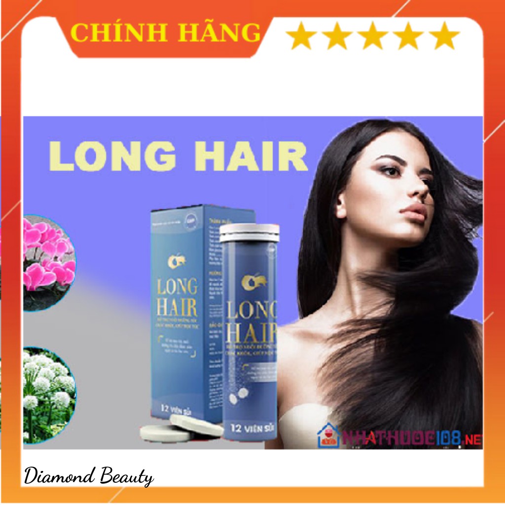 Viên sủi giúp mọc tóc, ngăn ngừa rụng tóc Long Hair hộp 12 viên