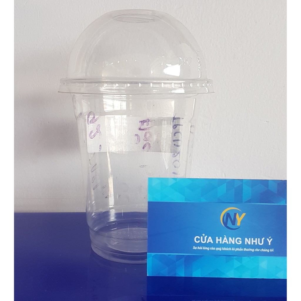 50 Ly nhựa PET D92 - 360ml Mỏng + Nắp