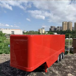 Xe mô hình rơ mooc thùng container 1:32