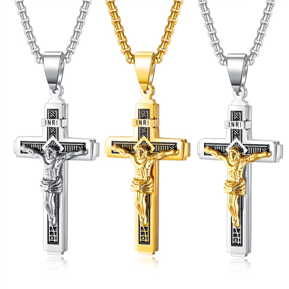 Vòng cổ Thép Titan Mặt Chúa Jesus so255