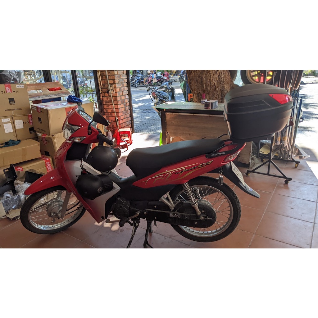 Thùng givi B27N + baga MV lắp cho xe WAVE ALPHA