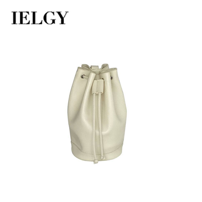 Túi Xô IELGY Khóa Dây Rút Phong Cách Vintage Dành Cho Nữ