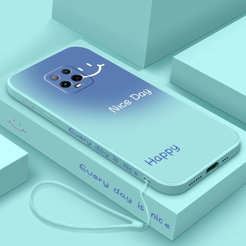 Ốp Điện Thoại Silicon Mềm Siêu Mỏng Phối Màu Tương Phản Hình Mặt Cười Chống Sốc Cho Redmi note 9 note 9s 9pro