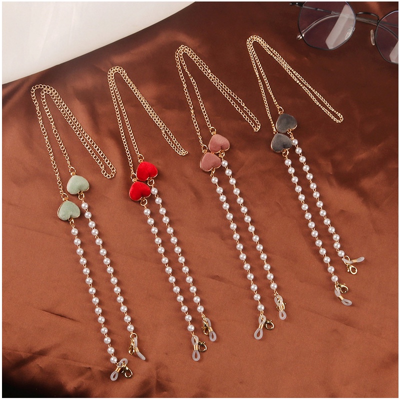 Dây Đeo Giữ Mắt Kính Chống Thất Lạc Đính Ngọc Trai Giả Thời Trang