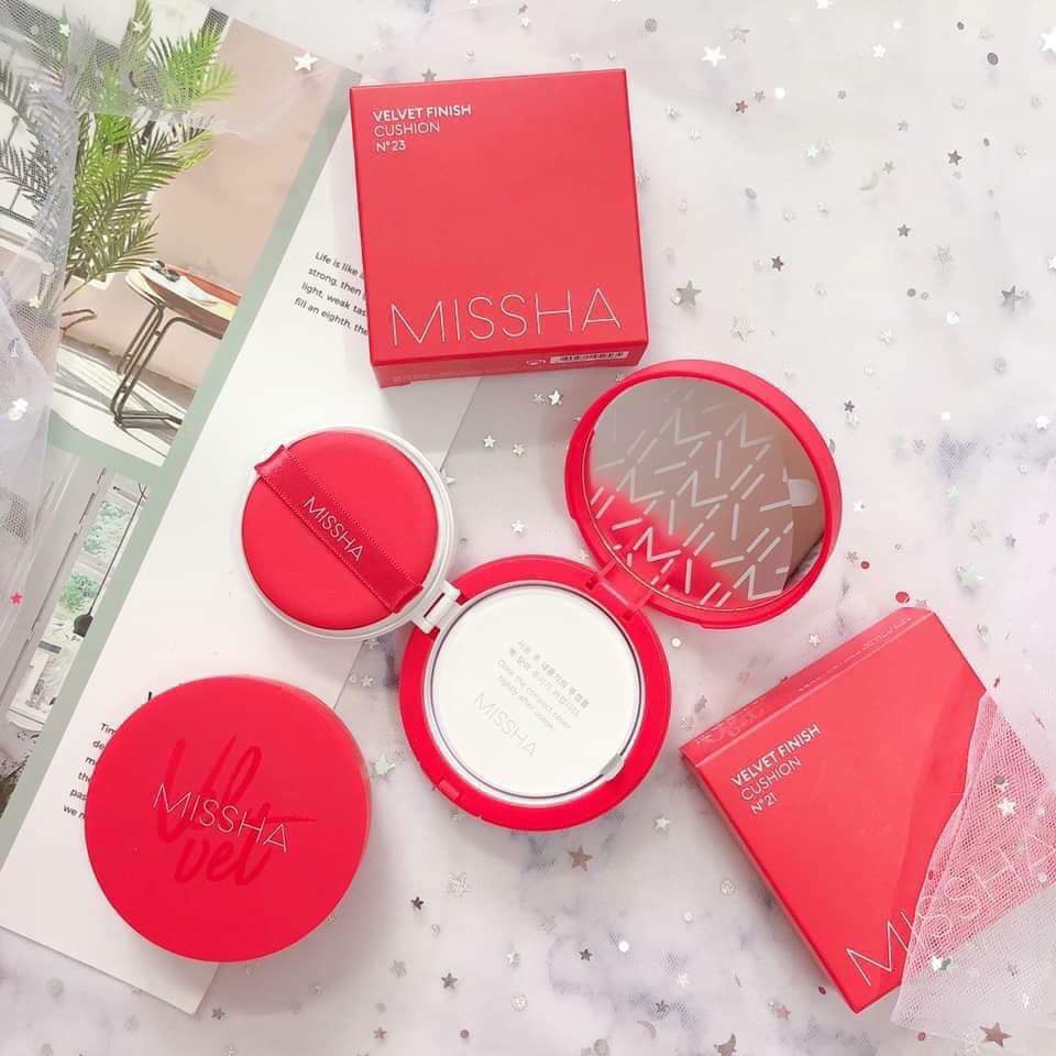 Phấn Nước Missha Vỏ Đỏ Velvet Finish