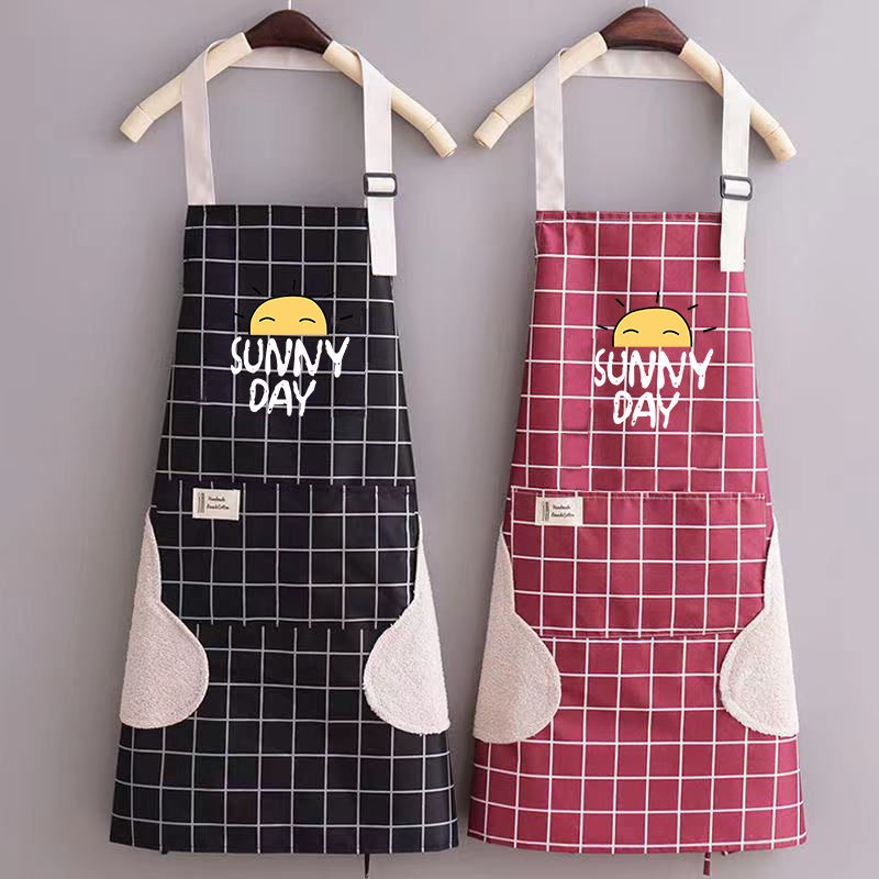 Tạp Dề Nấu Ăn Chống Thấm Nước Và Dầu Mỡ Thiết Kế Dễ Thương