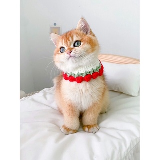 Vòng Cổ Len Hoa Quả chó mèo