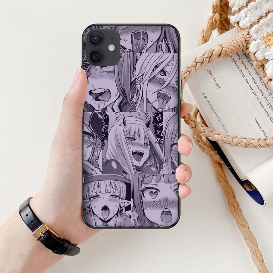 Ốp Điện Thoại Mềm In Hình anime Ahegao Cho iPhone 5 5s SE 2016 6 6s 6Plus 6sPlus 7 8 7Plus 8Plus X XS XR XS Max