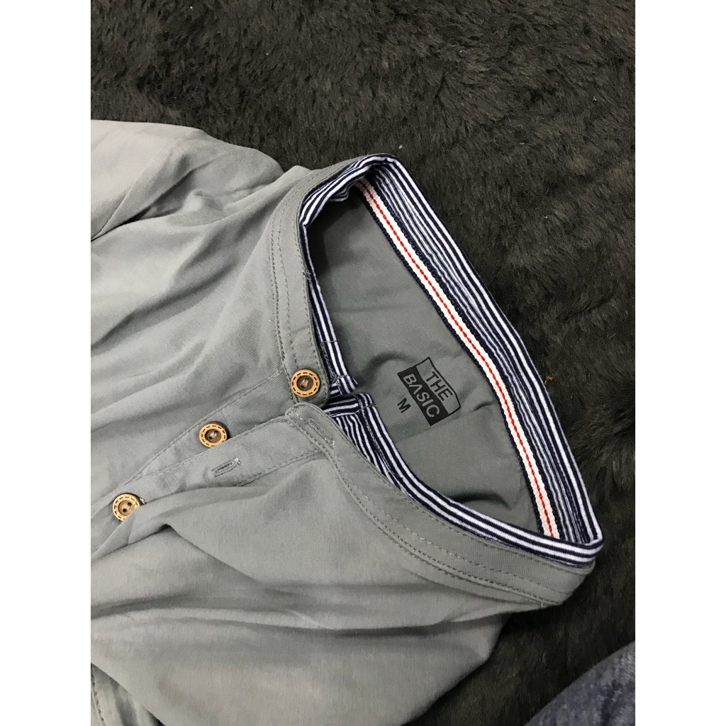 ÁO THUN NAM CỔ TRỤ, vải 100%cotton 4 chiều, mát mịn A38