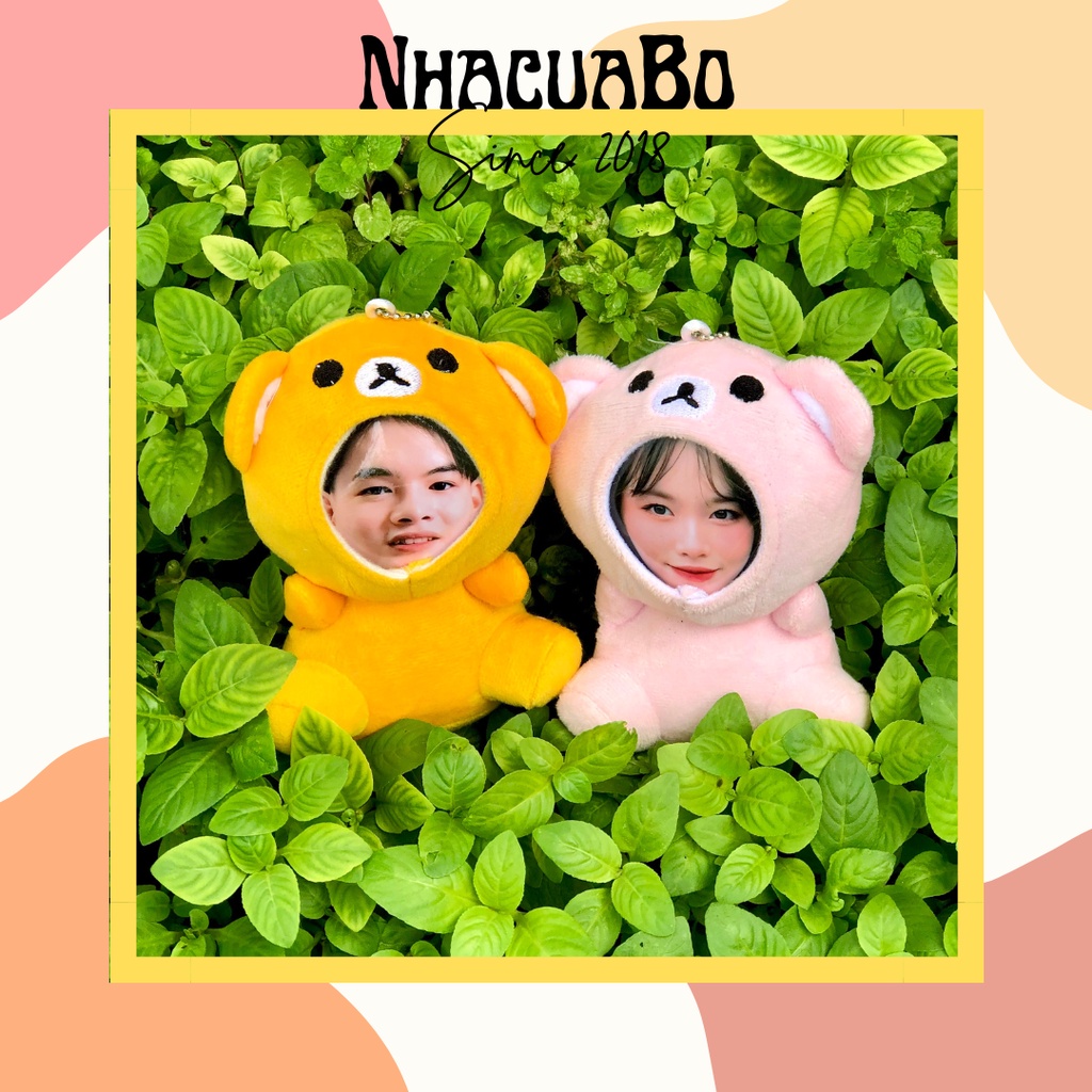Gấu Bông In Ảnh Theo Yêu Cầu - Giá đã bao gồm ảnh - Gấu Rilakkuma - Nhacuabo_since2018