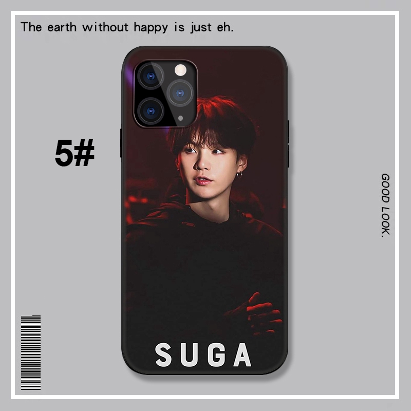 Ốp điện thoại mềm hình Suga BTS LU30 cho iPhone X XR Xs Max 6 6s 7 8 Plus 5 5s New SE SE2 2020