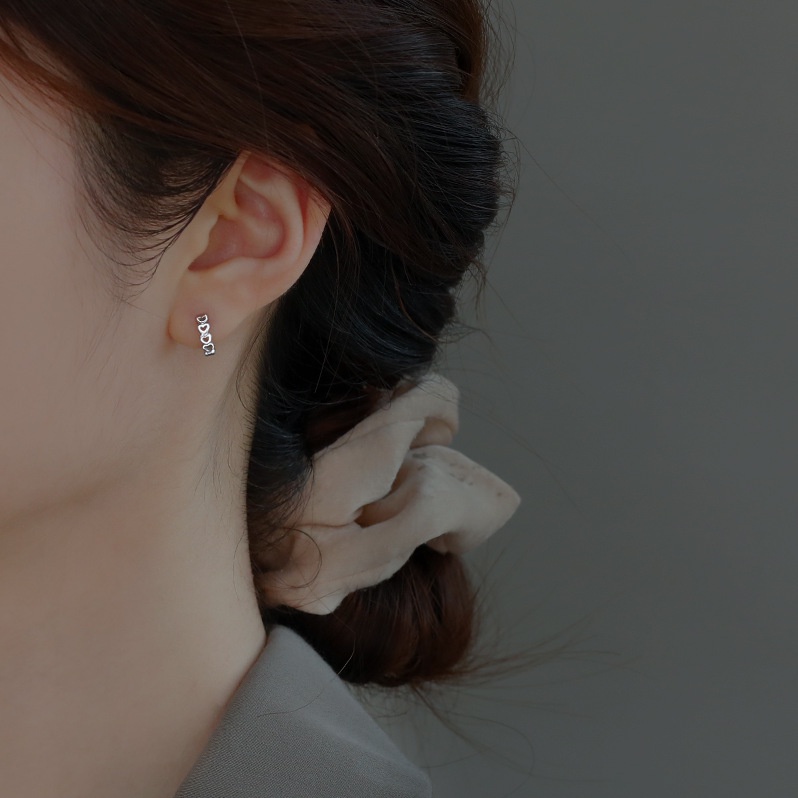 Bông Tai Mạ Bạc 925 Hình Tròn Đơn Giản Thời Trang Cho Nữ