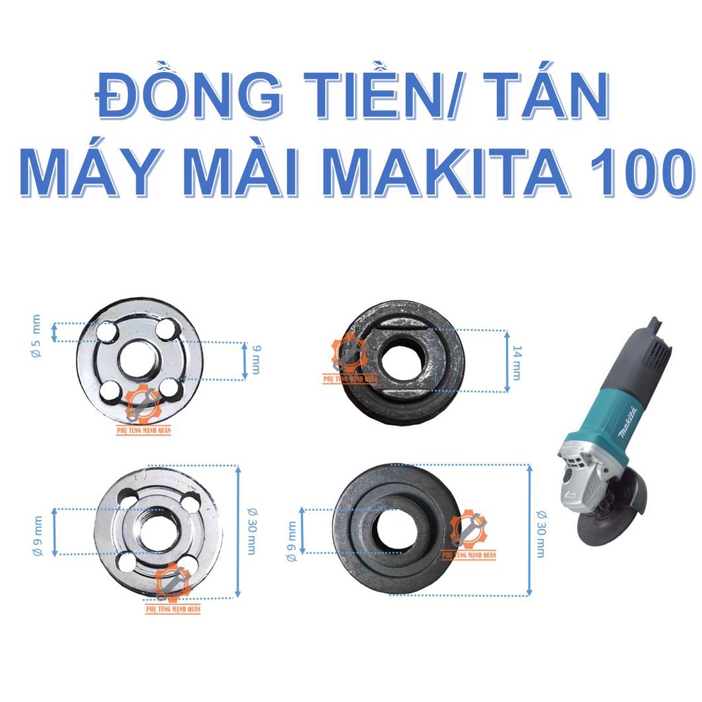 2 bộ đồng tiền/tán máy mài makitaa 1 tấc / boschh 1 tấc / mài 1 tấc 2 cốt 14-16 / máy cưa gỗ / máy cắt gạch