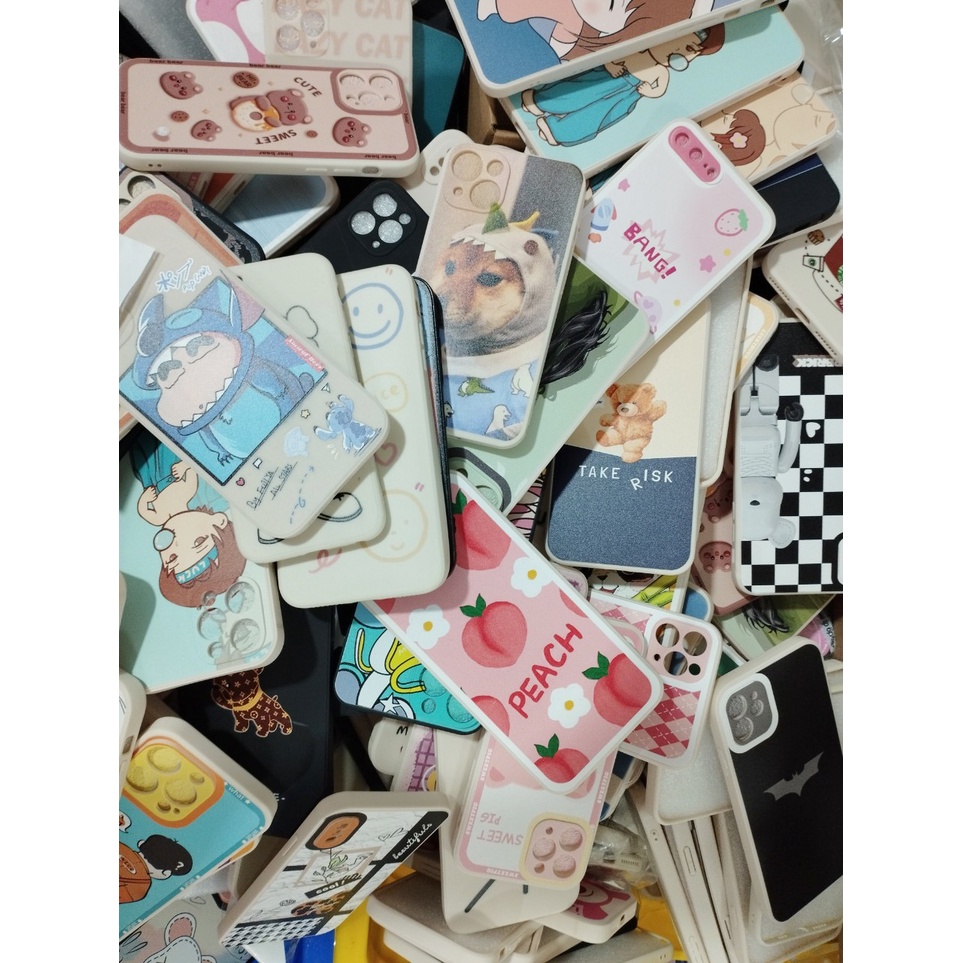 [ XẢ KHO - SALE SỐC ] Ốp iphone ngẫu nhiên siêu đẹp [đồng giá 5k] viền vuông bảo vệ camera đủ mã iphone 6 đến 13 promax