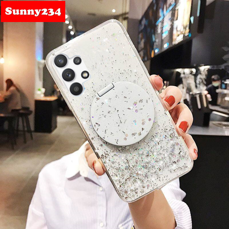Ốp Lưng Mềm Có Gương Trang Điểm Tiện Dụng Cho Samsung A32 4g A32 5g