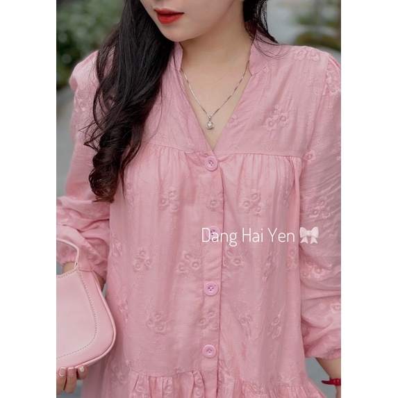 Váy Thiết Kế Pena Đũi Cao Cấp Thêu Hoa Tiểu Thư | BigBuy360 - bigbuy360.vn