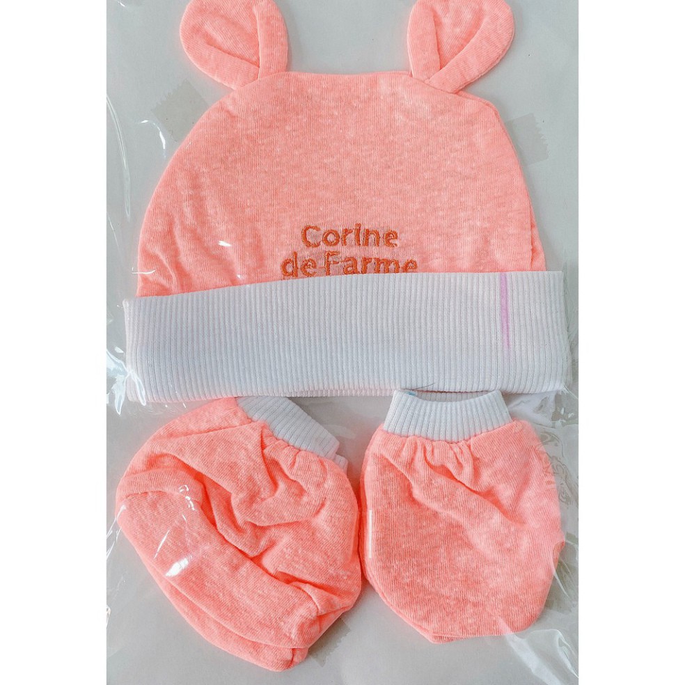 [CHÍNH HÃNG] [Gift] Hàng Tặng Không Bán Corine De Farm Bộ Nón Và Bao Tay Dành CHo Trẻ Sơ SInh