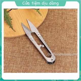 Kéo bấm chỉ inox không gỉ - phụ kiện may mặc, phụ kiện thêu