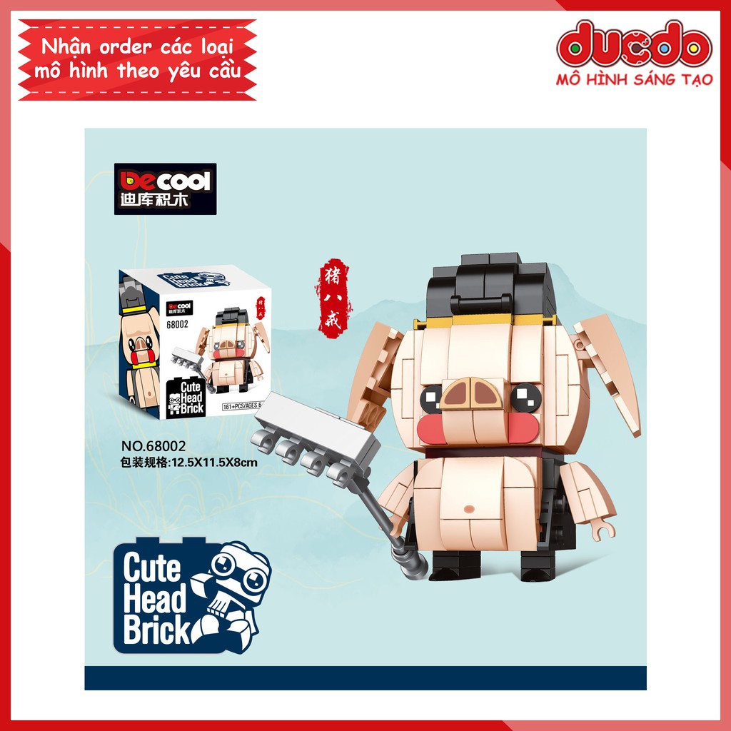Brick Headz các nhân vật Tây du ký tuyệt đẹp - Đồ chơi Lắp ghép Mini Minifigures Mô hình BrickHeadz DCOOL 68001 68004