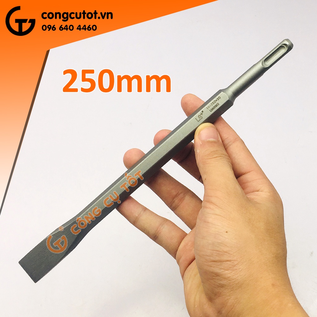 Mũi đục bê tông dẹp 20mm chuôi gài Φ14 x 250mm LS+