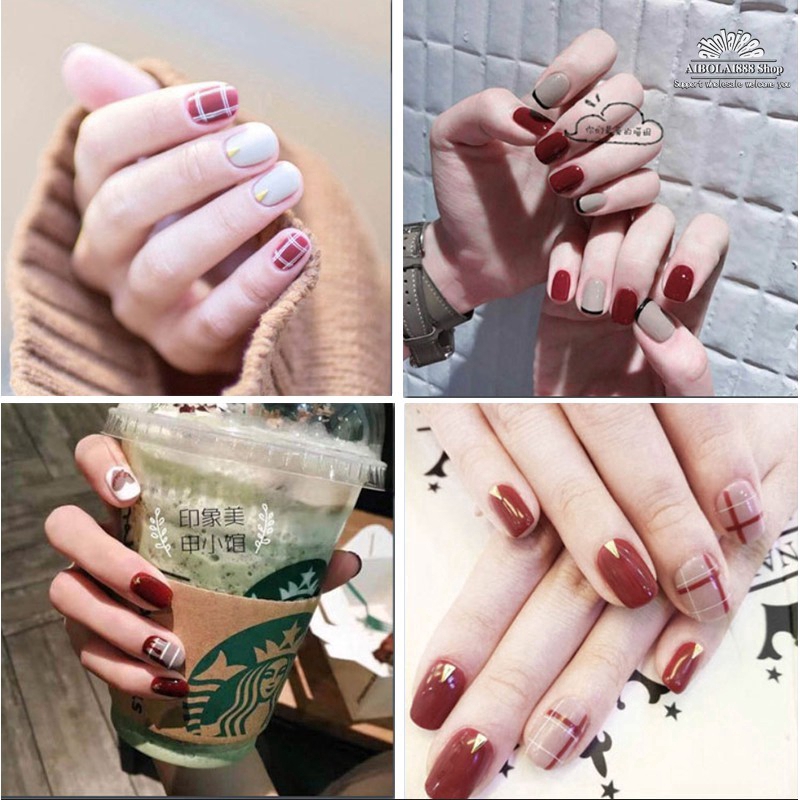 DA061~DA080 phiên bản Hàn Quốc của nhãn dán móng tay, bơ, hoa, tất cả các loại hoa văn đều rẻ và đẹp  Sức Khỏe & Sắc Đẹp