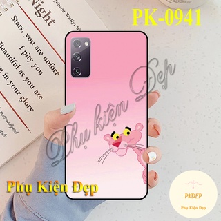 Ốp lưng SamSung Galaxy S20 FE viền đen in hình Cartoon Chú Báo Hồng