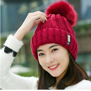 Mũ nón len nữ cao cấp w9039t