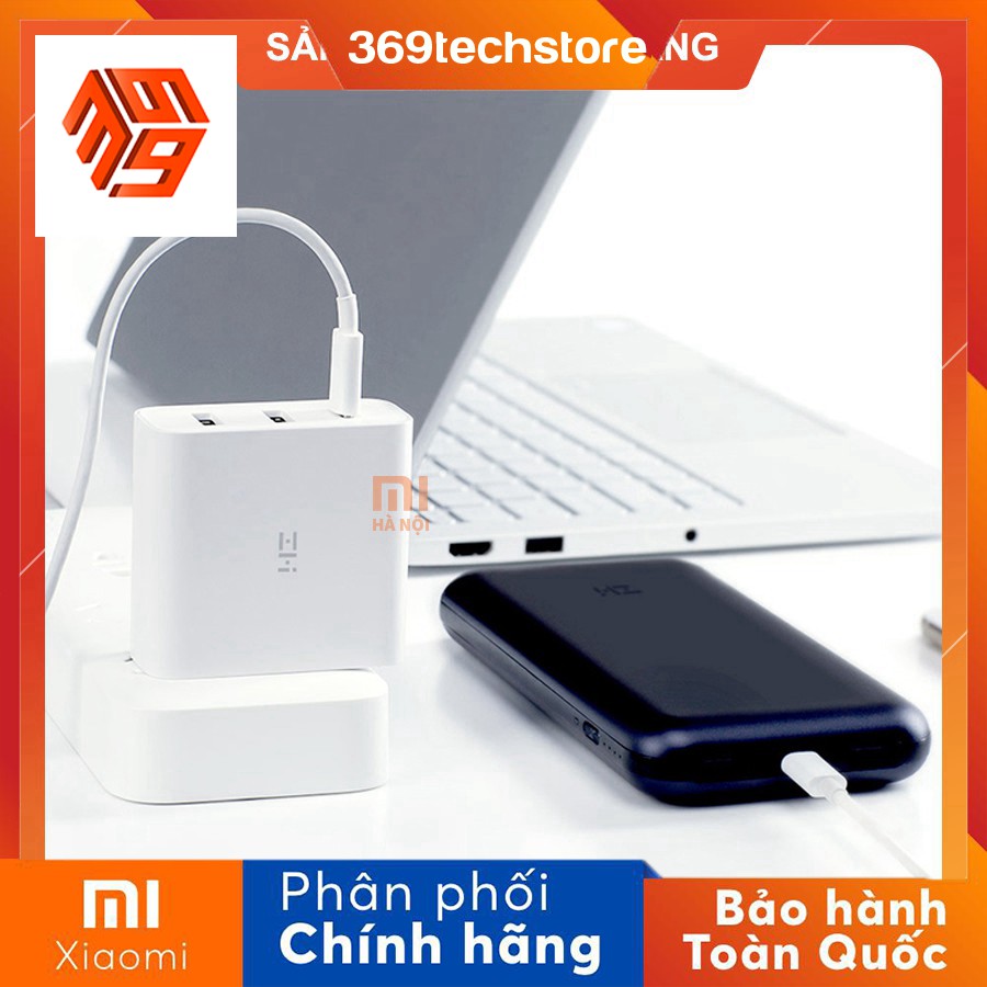 [ BẢO HÀNH 1 ĐỔI 1 ]  Củ sạc nhanh chuẩn PD 65W ZMI HA832 (hỗ trợ sạc laptop) 3 cổng USB-C USB đa năng