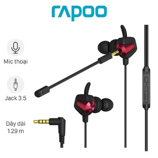 Tai nghe rapoo vm150 nhét tai gaming - bảo hành 24 tháng