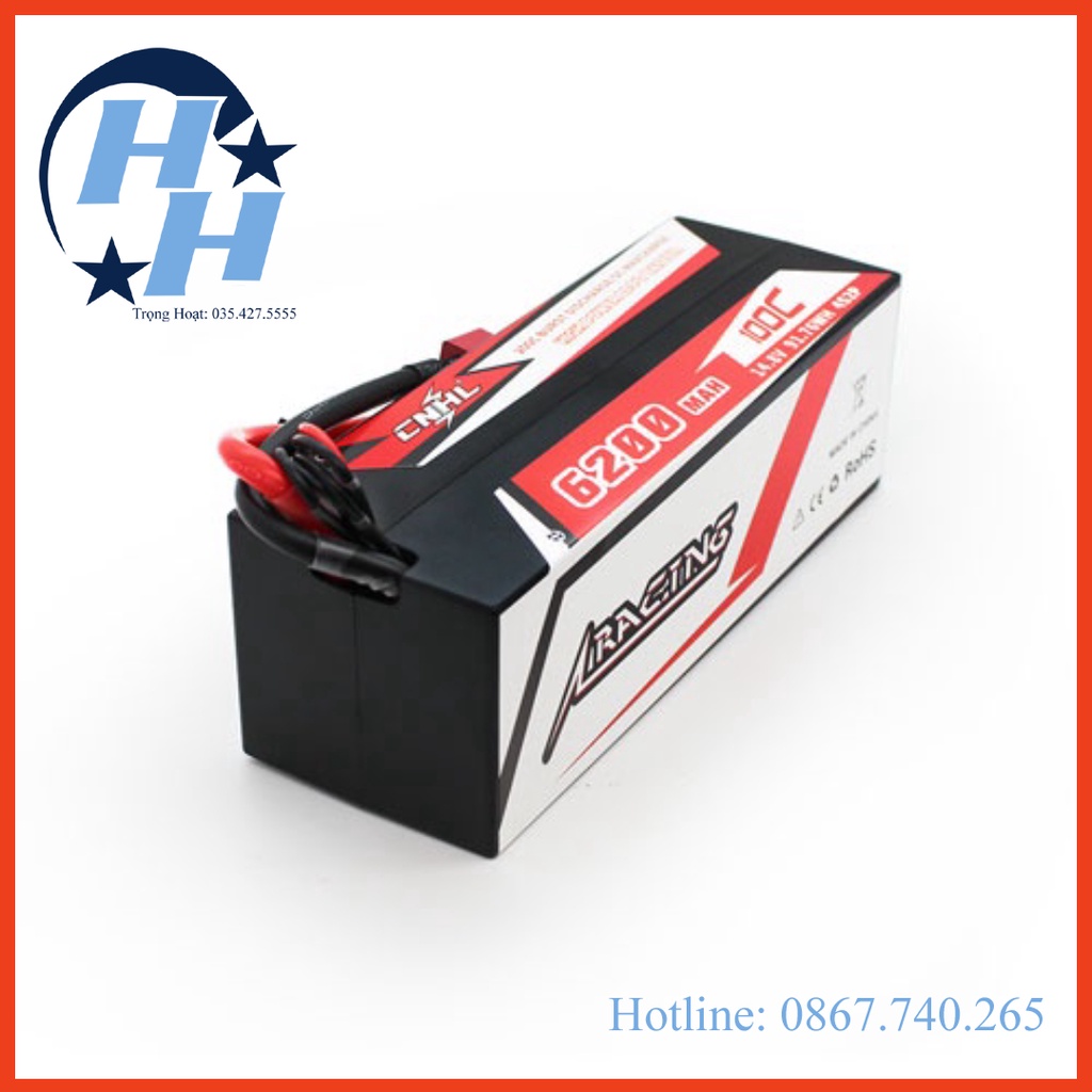Pin cnhl racing series 6200mah 100c 3s 4s jack chữ T