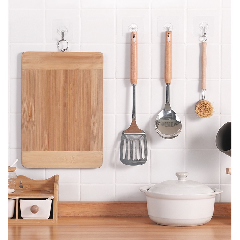 Móc Dán Tường Siêu Dính Trong Suốt Chịu Lực Tốt Treo Tường Chắc Chắn 6x6 cm - MD01