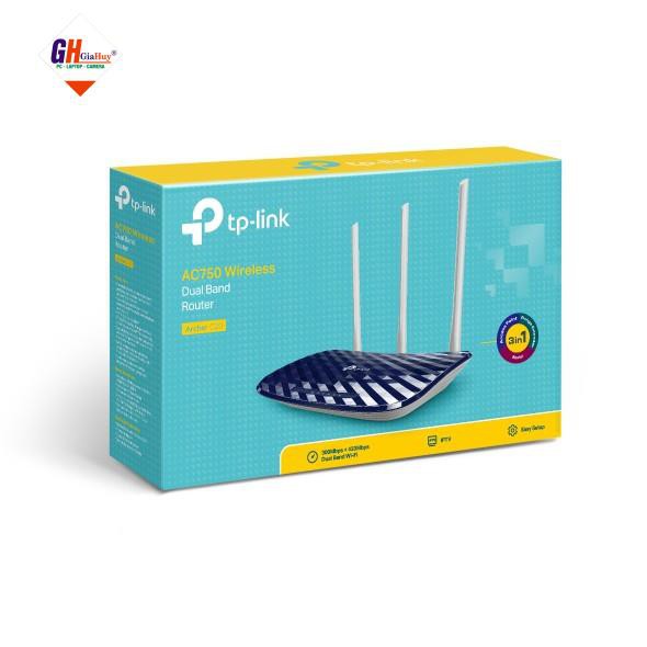 Router Wi-Fi Băng Tần Kép AC750 Archer C20