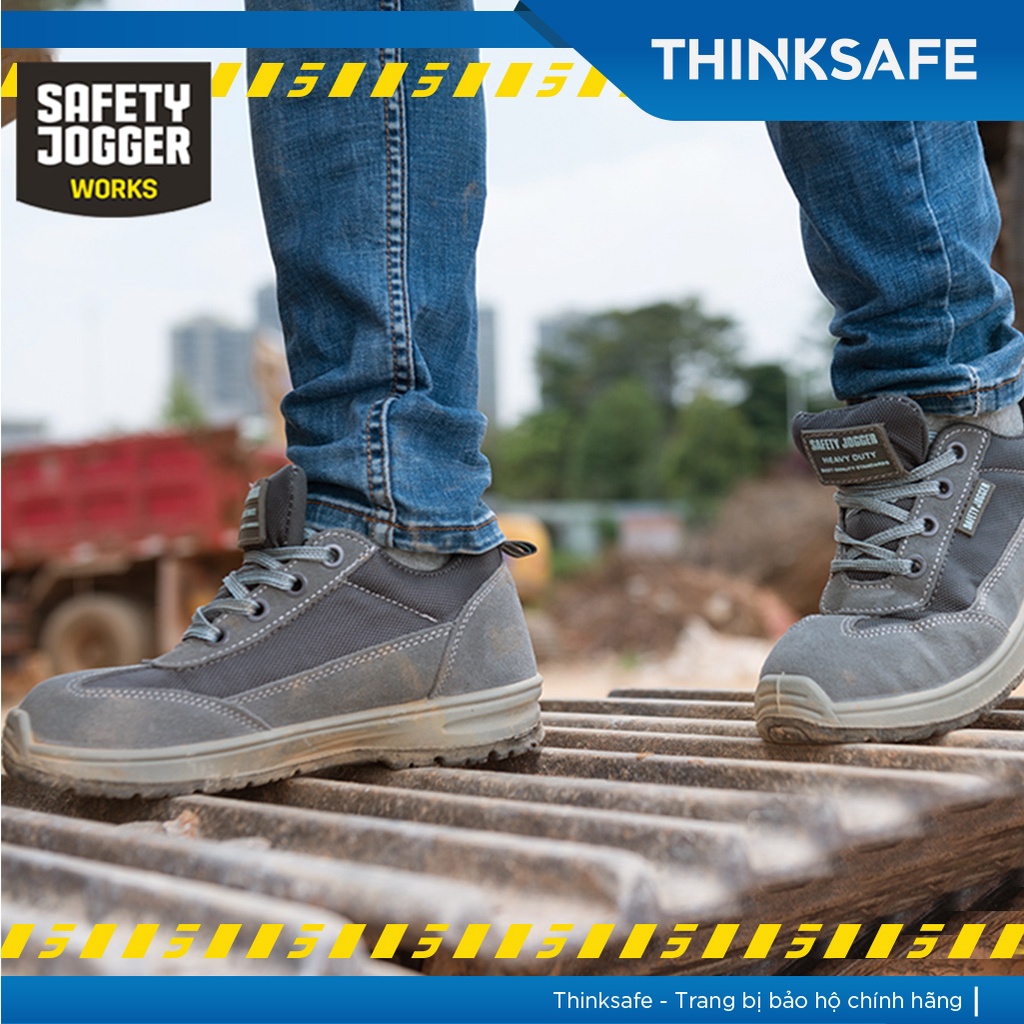 Giày bảo hộ lao động Safety Jogger Organic S1P SRC chống đinh, chống trơn, chống dập ngón, dùng cho nam nữ