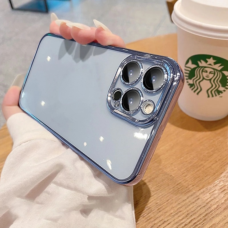 Ốp Điện Thoại Mềm Trong Suốt Chống Sốc Hình Vuông Cho for IPhone 7 8 Plus X Xs Max 13