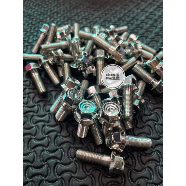 Ốc inox salaya 10li30 đầu TBT gắn chân phuộc Wave110,Future < MẪU MỚI >